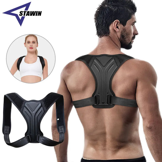 Adjustable Back Shoulder Posture Corrector Belt Clavicle Spine Support. Upper Back, Neck Brace